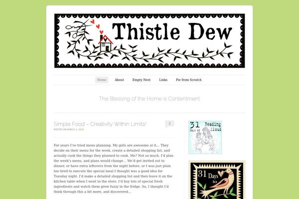 thistledewblog.com site used Simplified Lite
