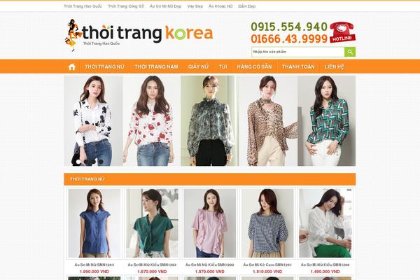 thoitrangkorea.com site used Flatsome Child Theme