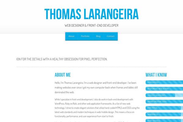 Portfolio theme site design template sample