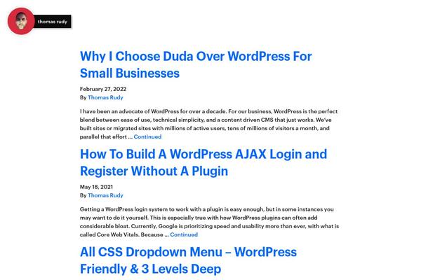 thomasrudy.com site used Thomasrudy