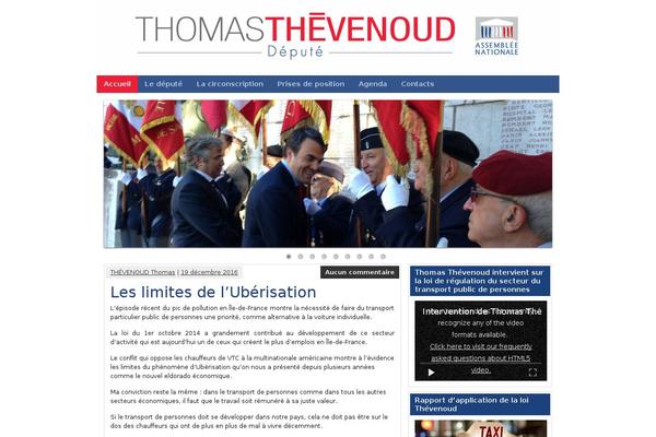 thomasthevenoud.fr site used Envo Magazine