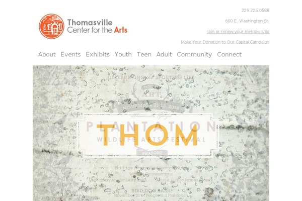 thomasvillearts.org site used Blogbell-pro