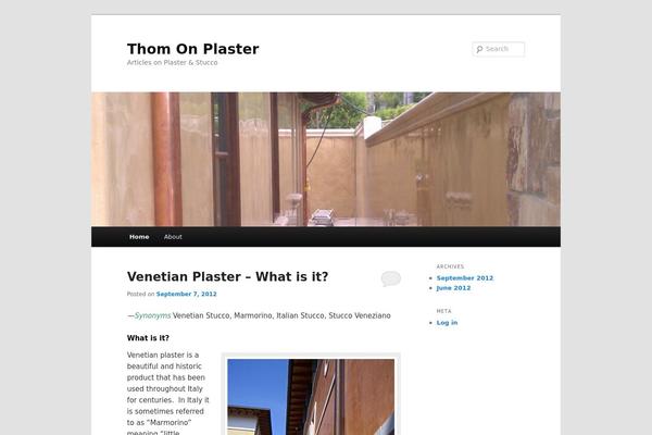 Twenty Eleven theme site design template sample