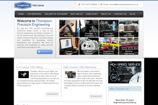 thompsonprecision.co.uk site used Tu-marketing