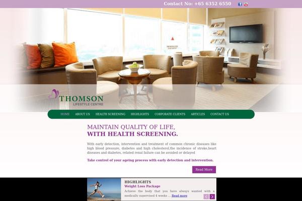 thomson WordPress theme, websites list used thomson theme thomson theme websites examples