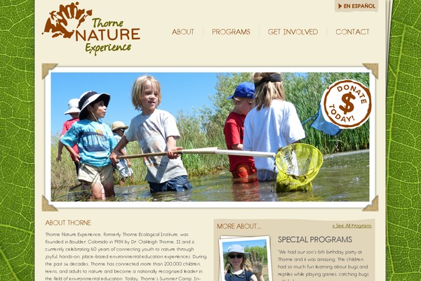 thornenature.org site used Thorne