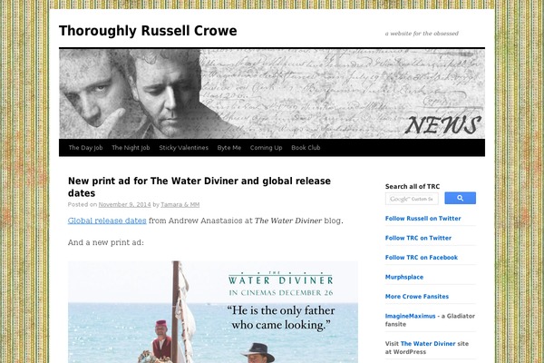 thoroughlyrussellcrowe.com site used Clickdo-main-theme