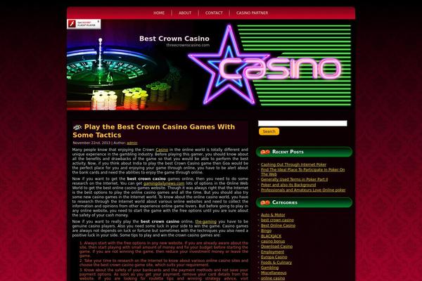 threecrownscasino.com site used Casinolight