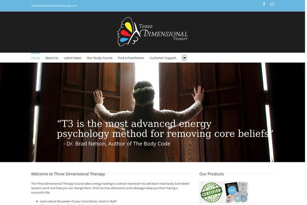 threedimensionaltherapy.com site used Avada