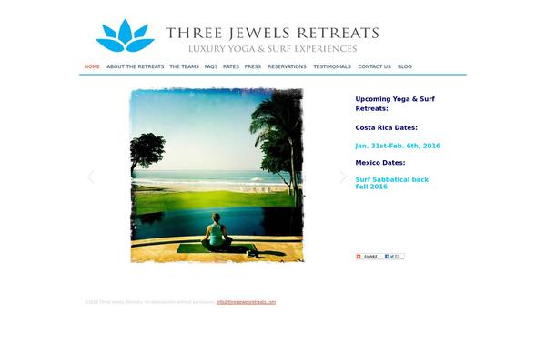 threejewelsretreats.com site used Yoga