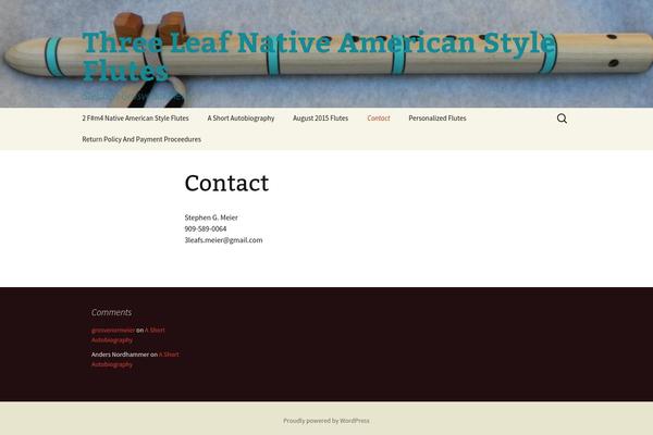 Twenty Thirteen theme site design template sample