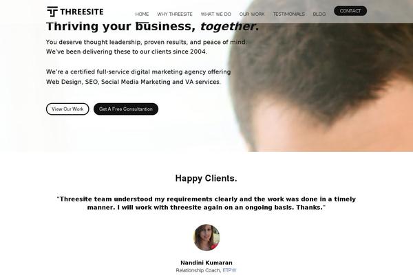 WordPress website example screenshot