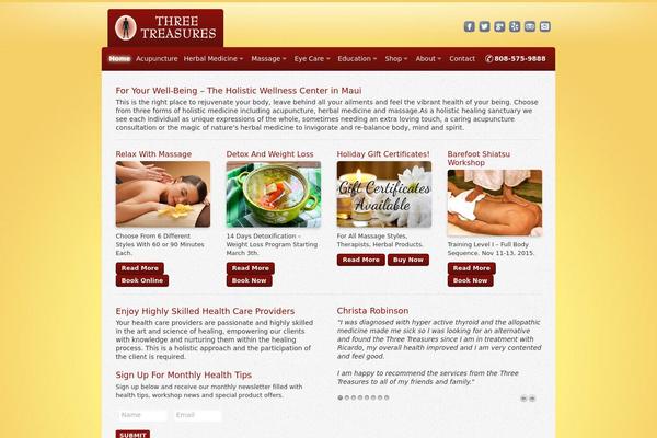 threetreasures.com site used Wellness