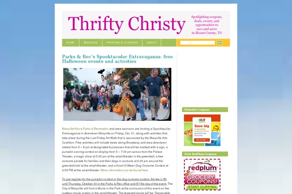 thriftychristy.com site used Blix
