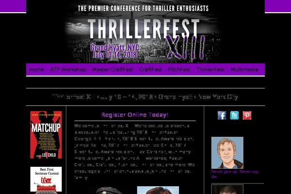 thrillerfest.com site used Thrillerfest-theme