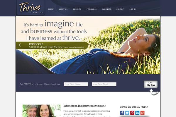 thrive-academy.com site used Josefin