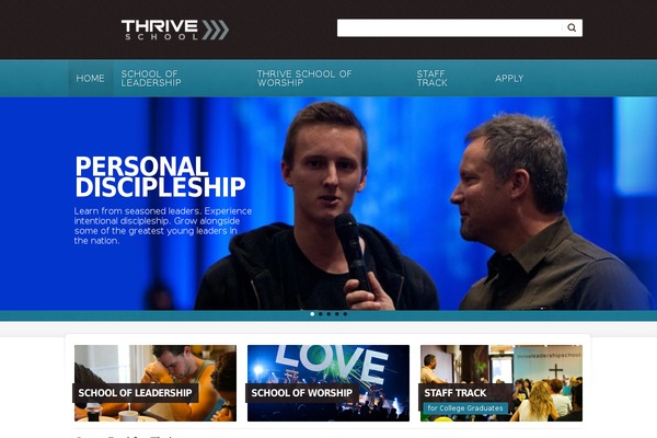 thriveleadershipschool.com site used Churchope