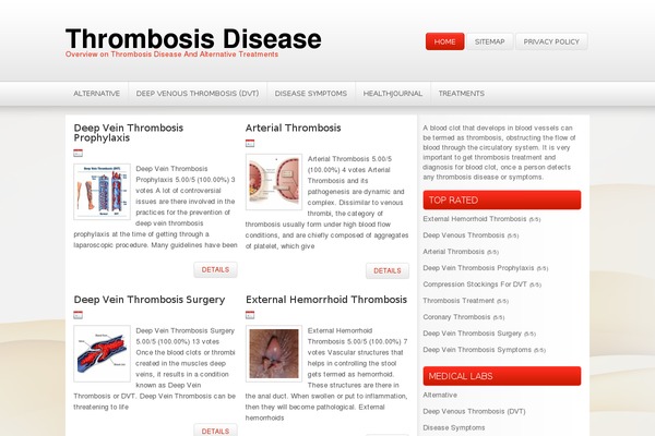 thrombosisdisease.com site used Td