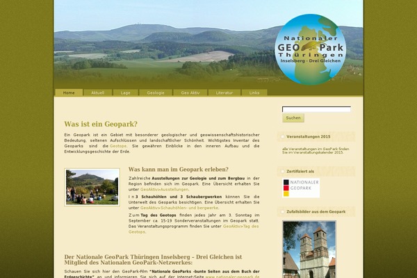 thueringer-geopark.de site used Geopark