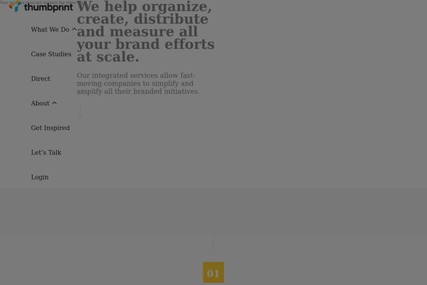 thumbprint.com site used Thumbprint