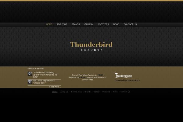 thunderbirdresorts.com site used Thunder