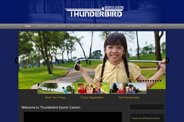 thunderbirdsportscentre.com site used Lightspeed-golf-child