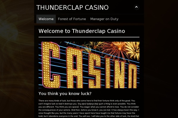 thunderclapcasino.com site used Pacifico