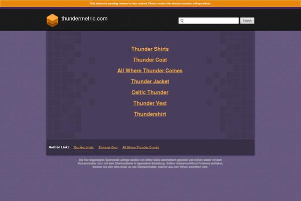 thundermetric.com site used Wav