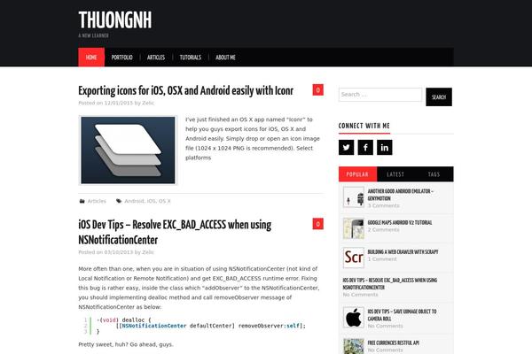 Hiero theme site design template sample
