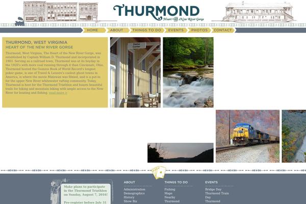 thurmondwv.org site used Thurmond