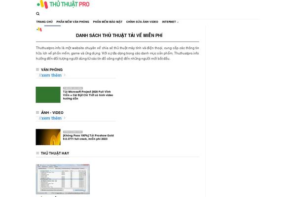 thuthuatpro.info site used Flatsome