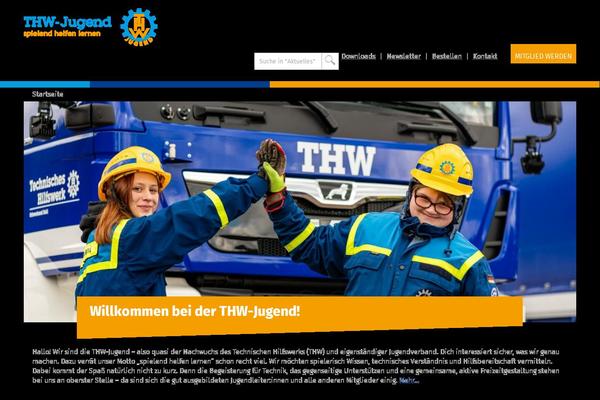 thw-jugend.de site used Thw-jugend-theme