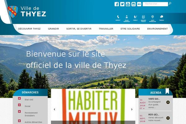 thyez.net site used Theme-vernalis