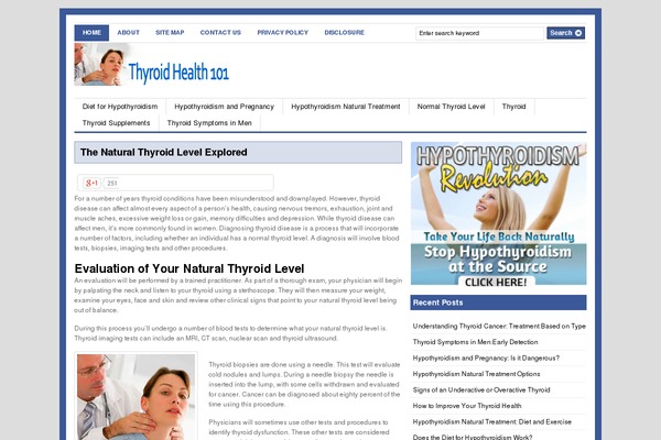 thyroidhealth101.com site used Gazette