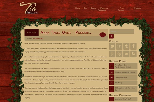 Tia theme site design template sample