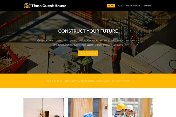 WordPress website example screenshot