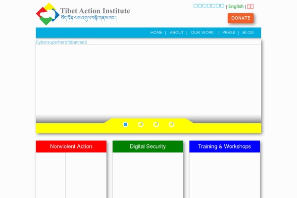 tibetaction.net site used Tai-theme
