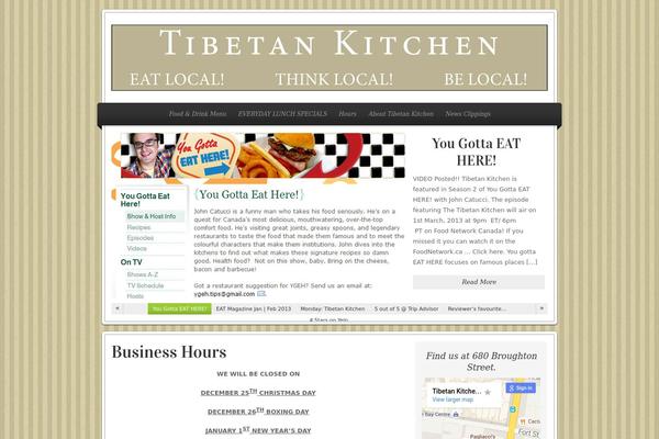 Restaurant theme site design template sample