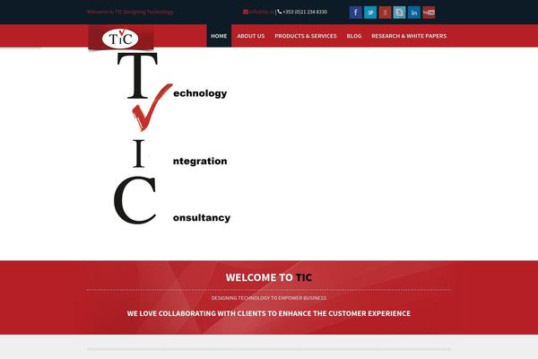 Tic theme site design template sample