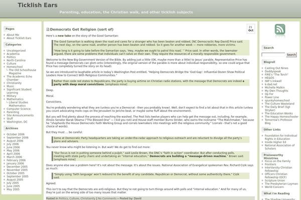 WordPress website example screenshot