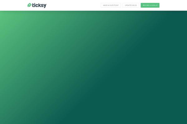 ticksy.com site used Ticksy