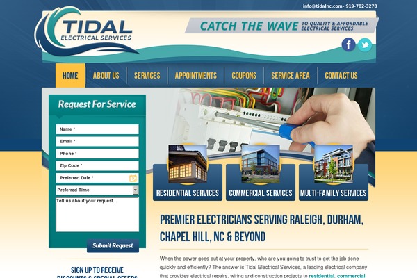 tidalelectricalservices.com site used Tidal-electric