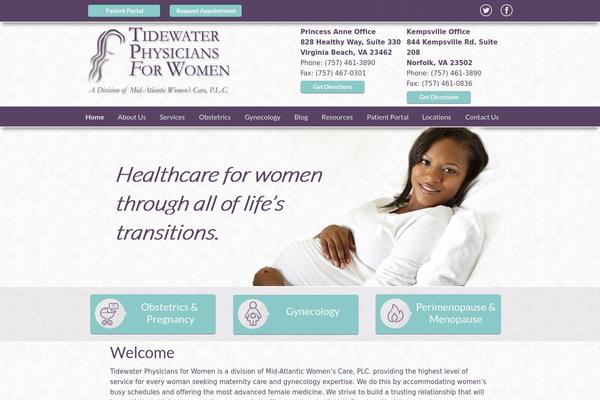 tidewaterobgyn.com site used Arraydigital