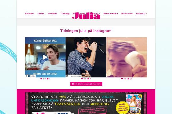 tidningenjulia.se site used Julia