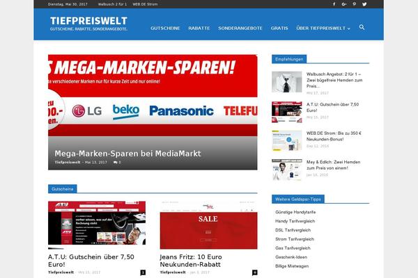 WordPress website example screenshot