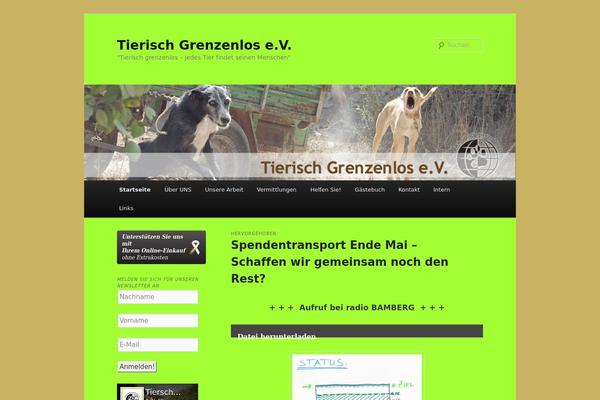 tierisch-grenzenlos.de site used Twenty Eleven