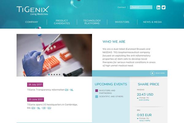 tigenix.com site used Tigenix