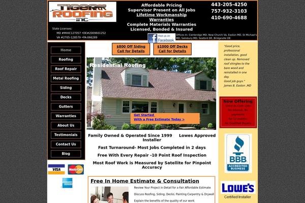 tiger-roofing.com site used Tiger