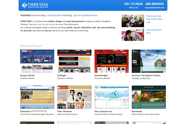 WordPress website example screenshot