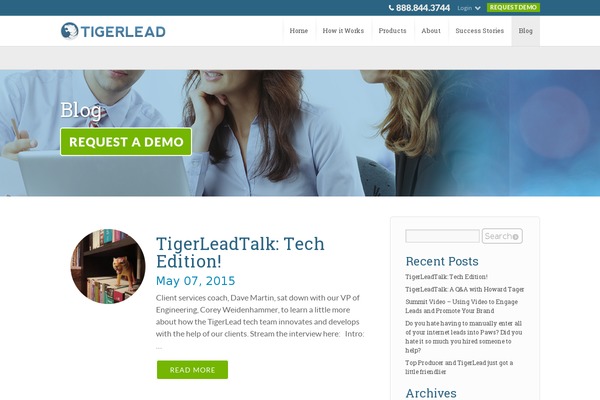 Tiger theme site design template sample